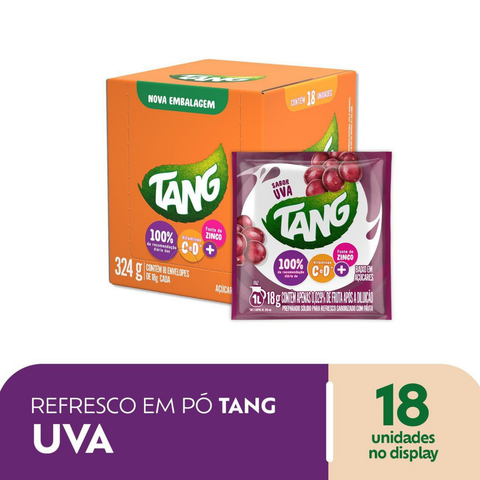 Tang Grape Powdered Drink - Display 18x18g