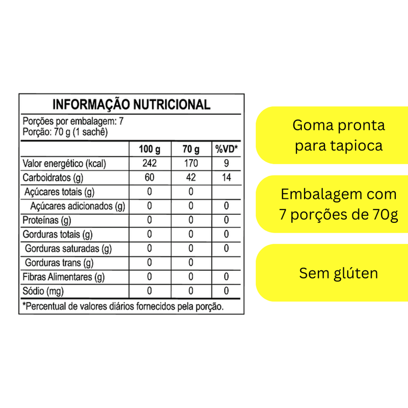 TAPIOCA DA TERRINHA NA MEDIDA 490G