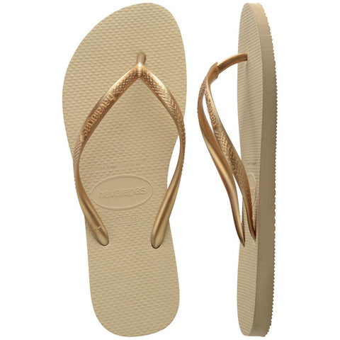 Havaianas Women's Slim Traditional Flip-Flops Sand/Gold