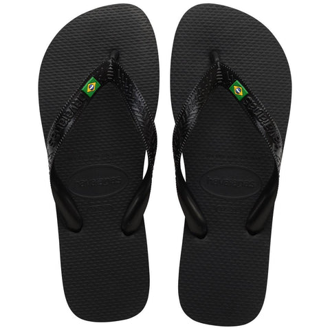 Chinelo Havaianas Brasil Bandeira Preto