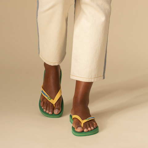Chinelo Havaianas Brasil Logo Verde