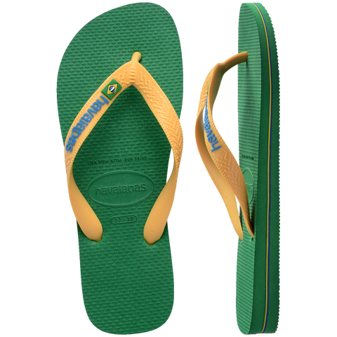 Chinelo Havaianas Brasil Logo Verde
