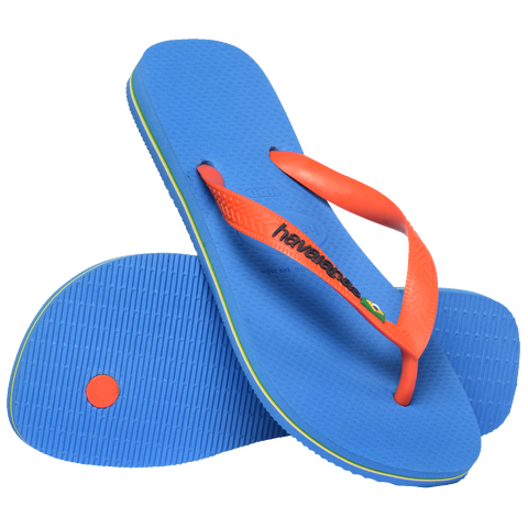 Chinelo Havaianas Brasil Logo Azul