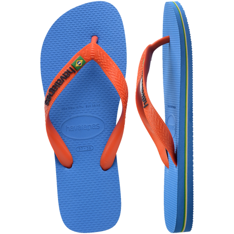 Chinelo Havaianas Brasil Logo Azul