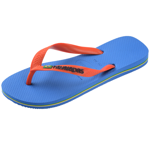 Chinelo Havaianas Brasil Logo Azul