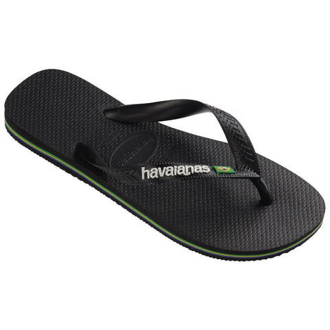 Chinelo Havaianas Brasil Logo Preto
