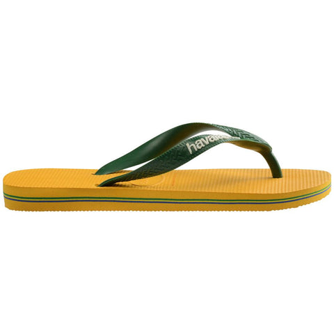 Chinelo Havaianas Brasil Logo Amarelo Pop