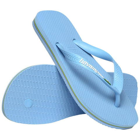 Chinelo Havaianas Brasil Logo Azul Lavanda