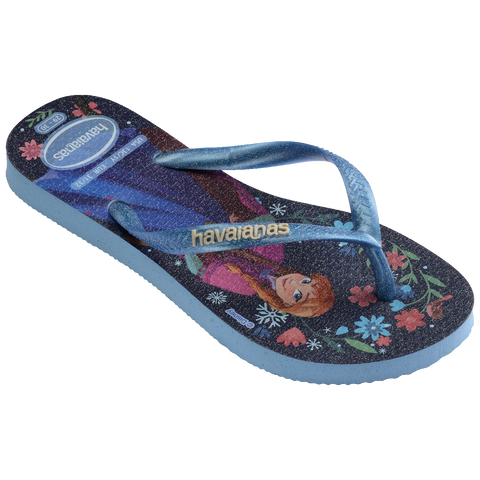 Chinelo Havaianas Infantil Slim Princesas Frozen