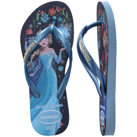Chinelo Havaianas Infantil Slim Princesas Frozen