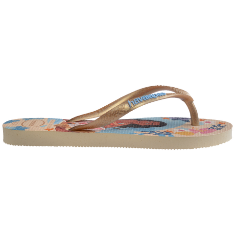 Chinelo Havaianas Infantil Slim Princesas Ariel & Moana