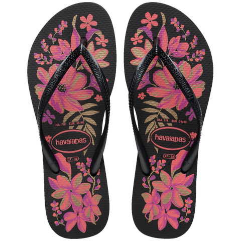 Chinelo Havaianas Slim Organic Preto