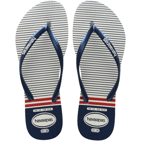 Chinelo Havaianas Slim Nautical Branco