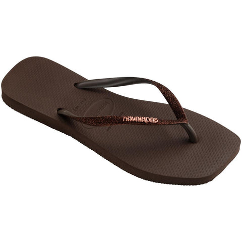Chinelo Havaianas Slim Square Glitter