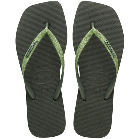 Chinelo Havaianas Slim Square Glitter