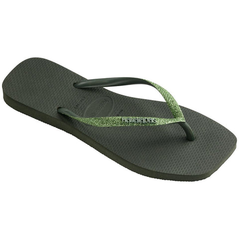 Chinelo Havaianas Slim Square Glitter