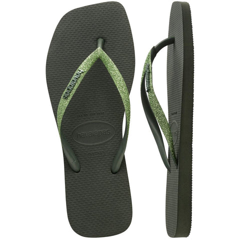 Chinelo Havaianas Slim Square Glitter
