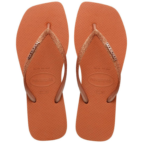 Chinelo Havaianas Slim Square Glitter