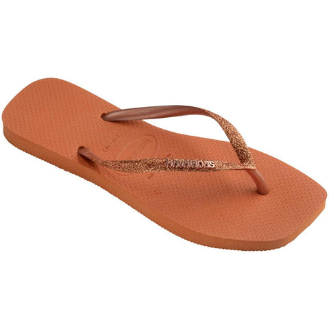 Chinelo Havaianas Slim Square Glitter