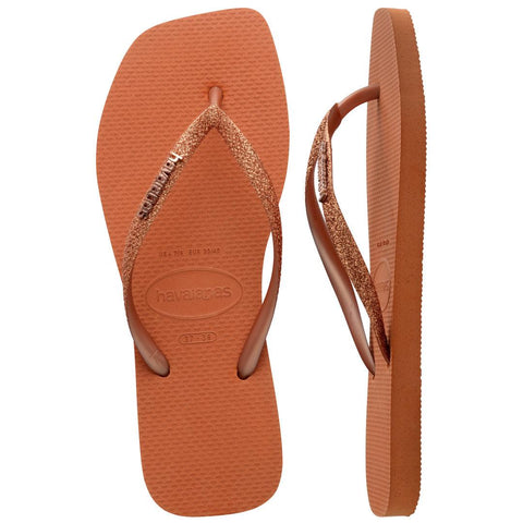Chinelo Havaianas Slim Square Glitter