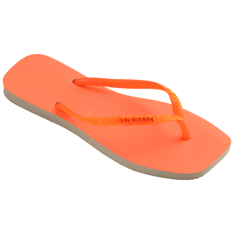 Chinelo Havaianas Slim Square Glitter Neon