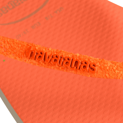 Chinelo Havaianas Slim Square Glitter Neon