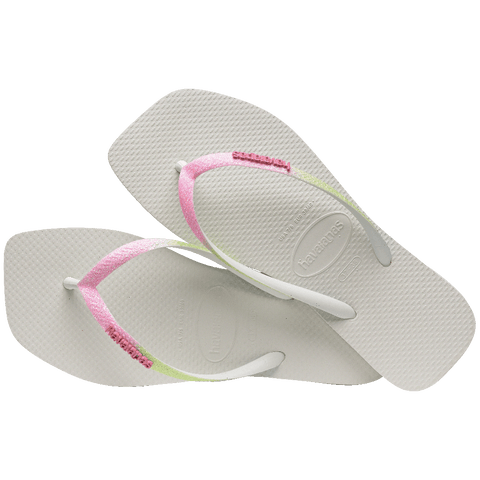 Chinelo Havaianas Slim Square Glitter Mix
