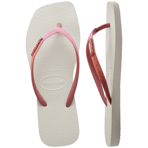 Chinelo Havaianas Slim Square Glitter Mix