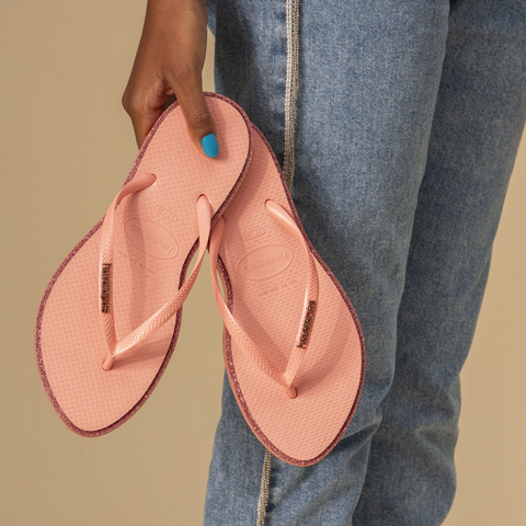 Chinelo Havaianas Slim Point Glitter