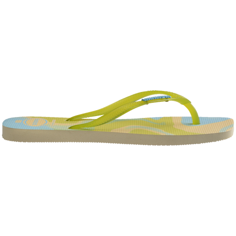 Havaianas Slim Square Jelly Buttercream Flip-Flops