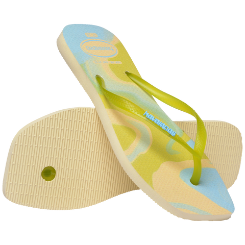 Havaianas Slim Square Jelly Buttercream Flip-Flops