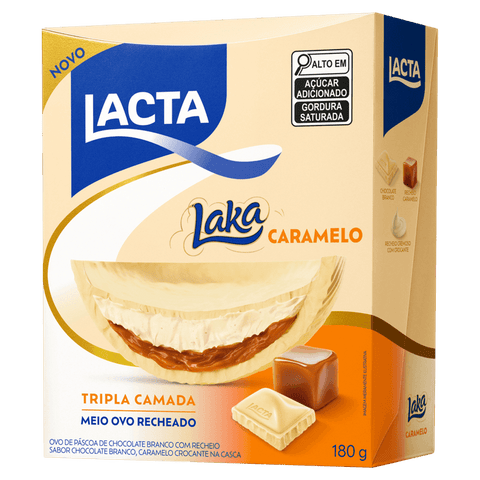 Ovo de Páscoa Tripla Camada Laka (caixa) 320g Lacta