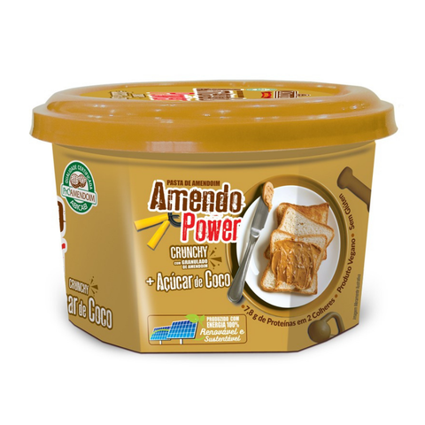 Amendopower Crunchy with Coconut Sugar DaColônia 200g