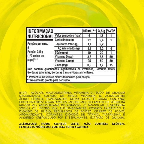 Refresco Em Po Tang Abacaxi - Display 18x18g