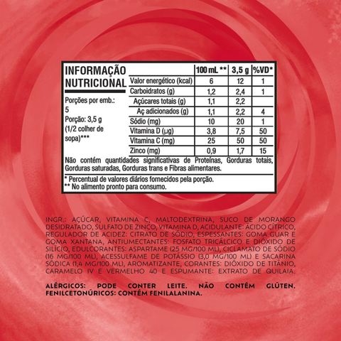 Refresco Em Po Tang Morango - Display 18x18g