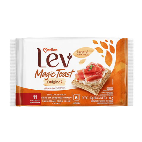 Kit 3 Lev Magic Toast Original 110g