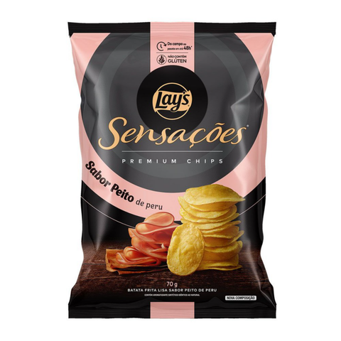 Batata Sensações Sabor Peito De Peru 70G