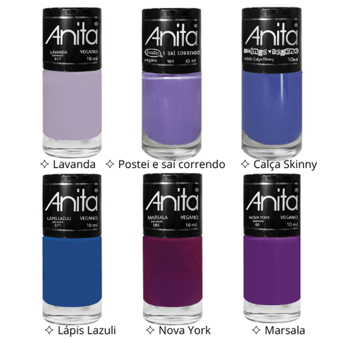 Anita Nail Polishes - Colors