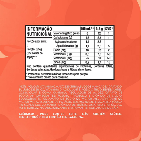 Tang Mango Powdered Drink Mix, Display, 18 units x 18g