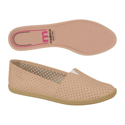 Moleca 5287-200 Slip-on Flat in Nude