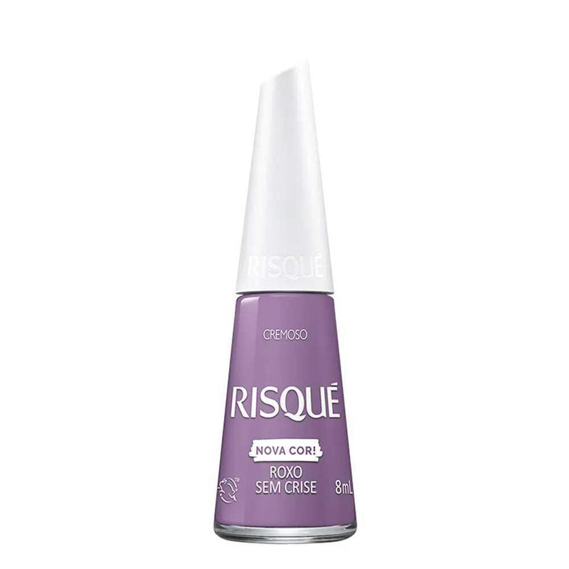 Esmalte  Nova Cor Roxo Sem Crise Risque 8ml