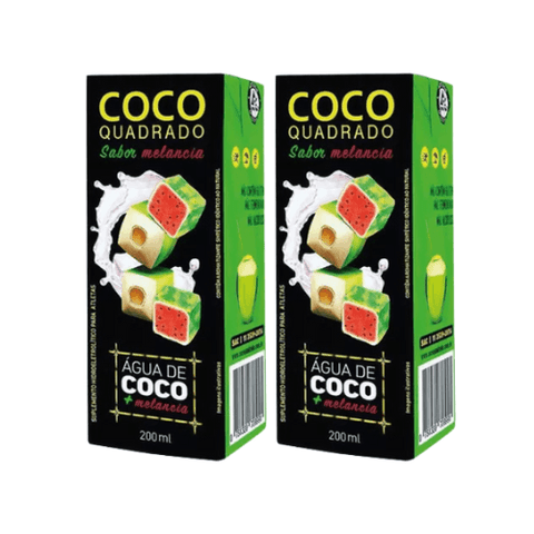 Água de coco Saborizada - Coco Quadrado - 2x200ml