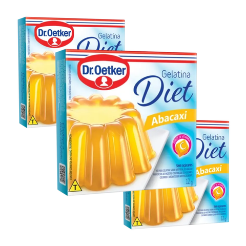 Gelatina Diet Dr. Oetker 3x12g - Sabores