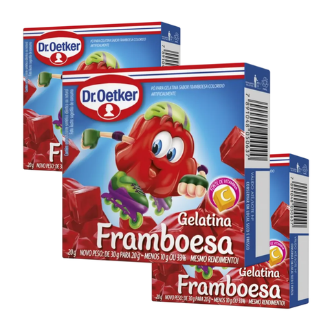 Gelatina Dr. Oetker Tradicional 3x20g - Sabores