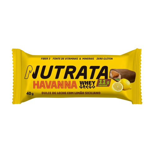 Barra Nutrata Whey Grego Doce de Leite & Limão Siciliano Display 12x40g