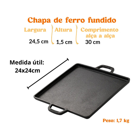 Cast Iron Plate with Handle