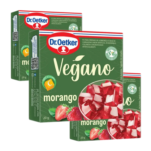 Gelatina Dr. Oetker Vegana 3x20g - Sabores