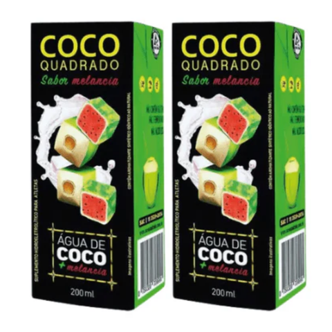 Flavored Coconut Water - Coco Quadrado - 2x200ml