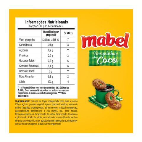 Mabel Rosquinha de Coco 300g