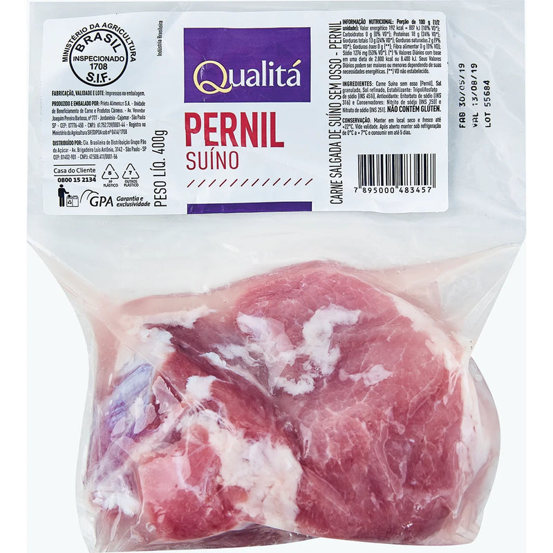 Carne Salgada Pernil QUALITÁ 400g